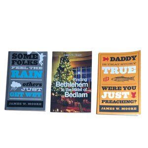 James W Moore Study Guide Christian Books Lot of 3 Self Help Religion Paperback